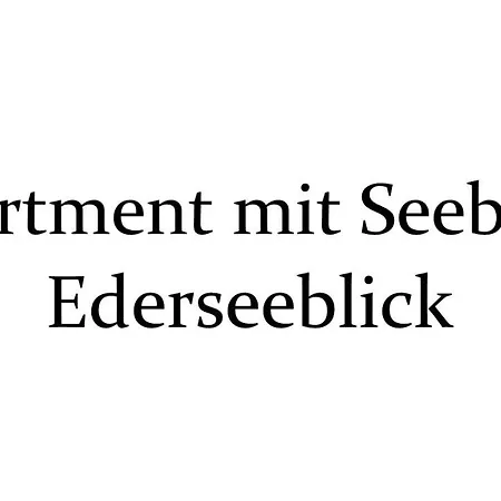 Lejlighed Auf Halbinsel In Direkter Ufernaehe Scheid (Waldeck-Frankenberg)