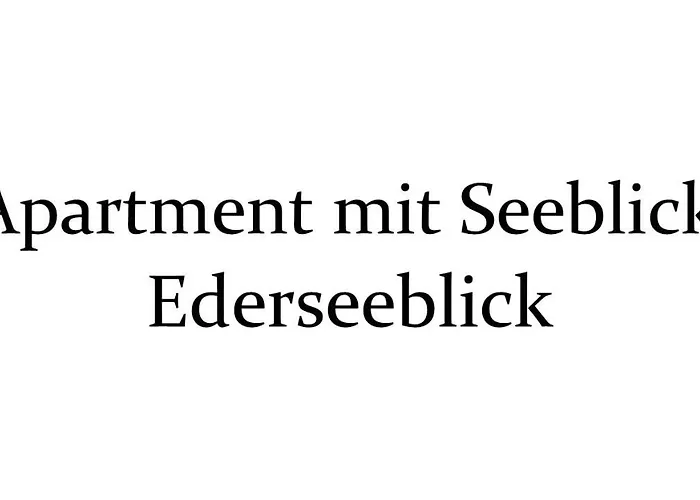 Apartment Auf Halbinsel In Direkter Ufernaehe Scheid (Waldeck-Frankenberg)